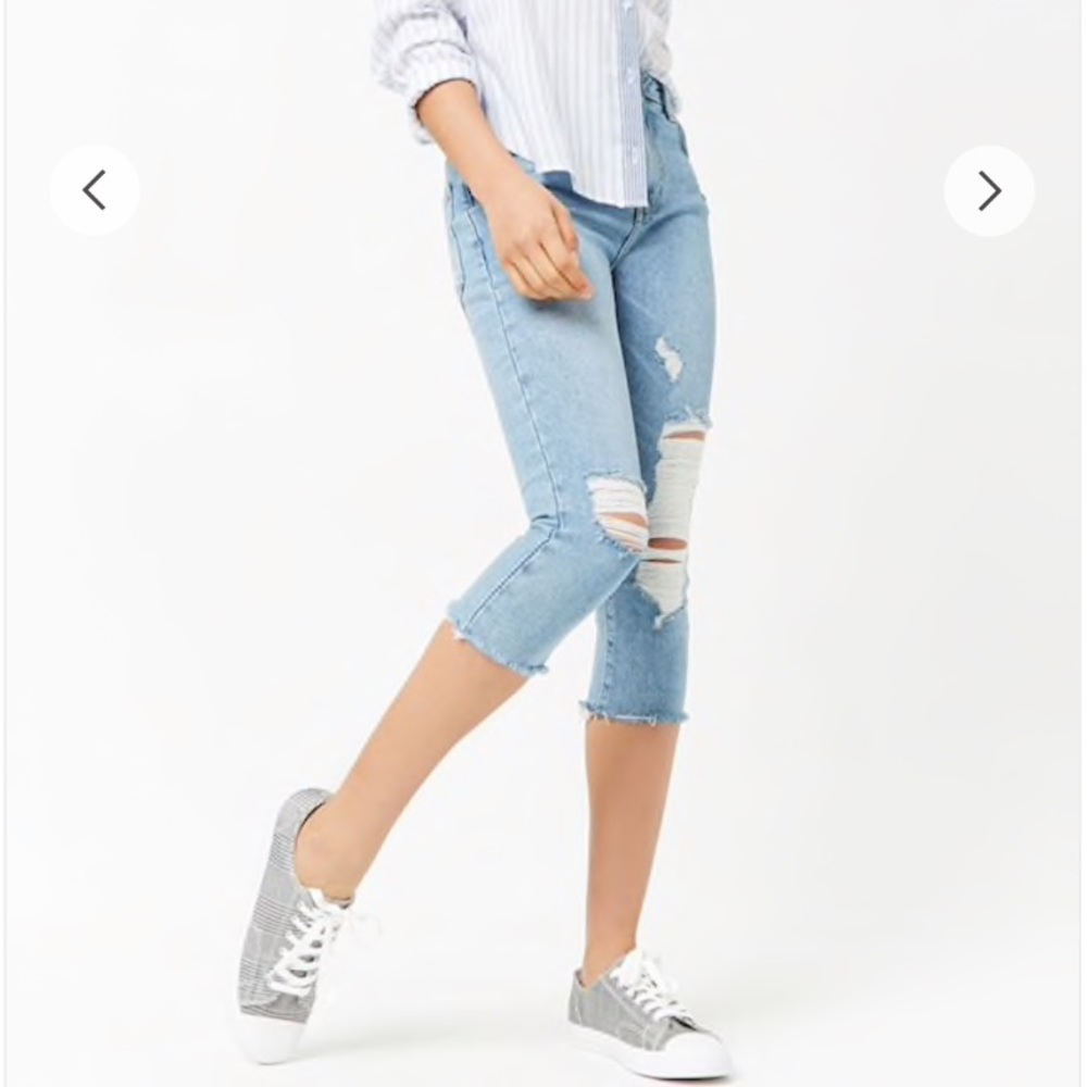 🆕 high rise cropped jeans